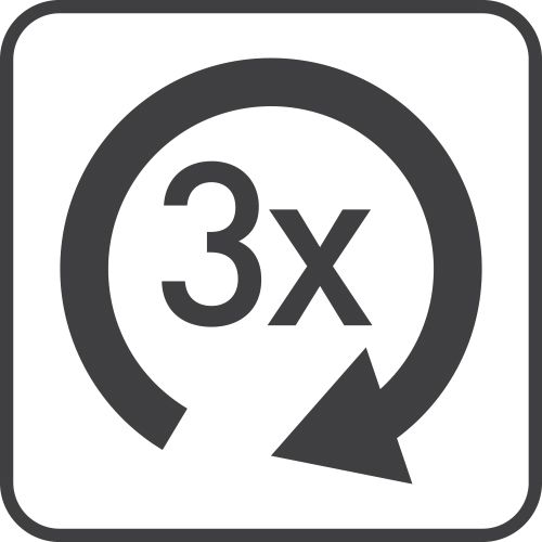 3x více cyklů